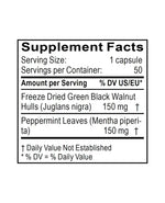 black walnut hull capsules supplement facts