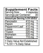 digestive enzymes supplement facts