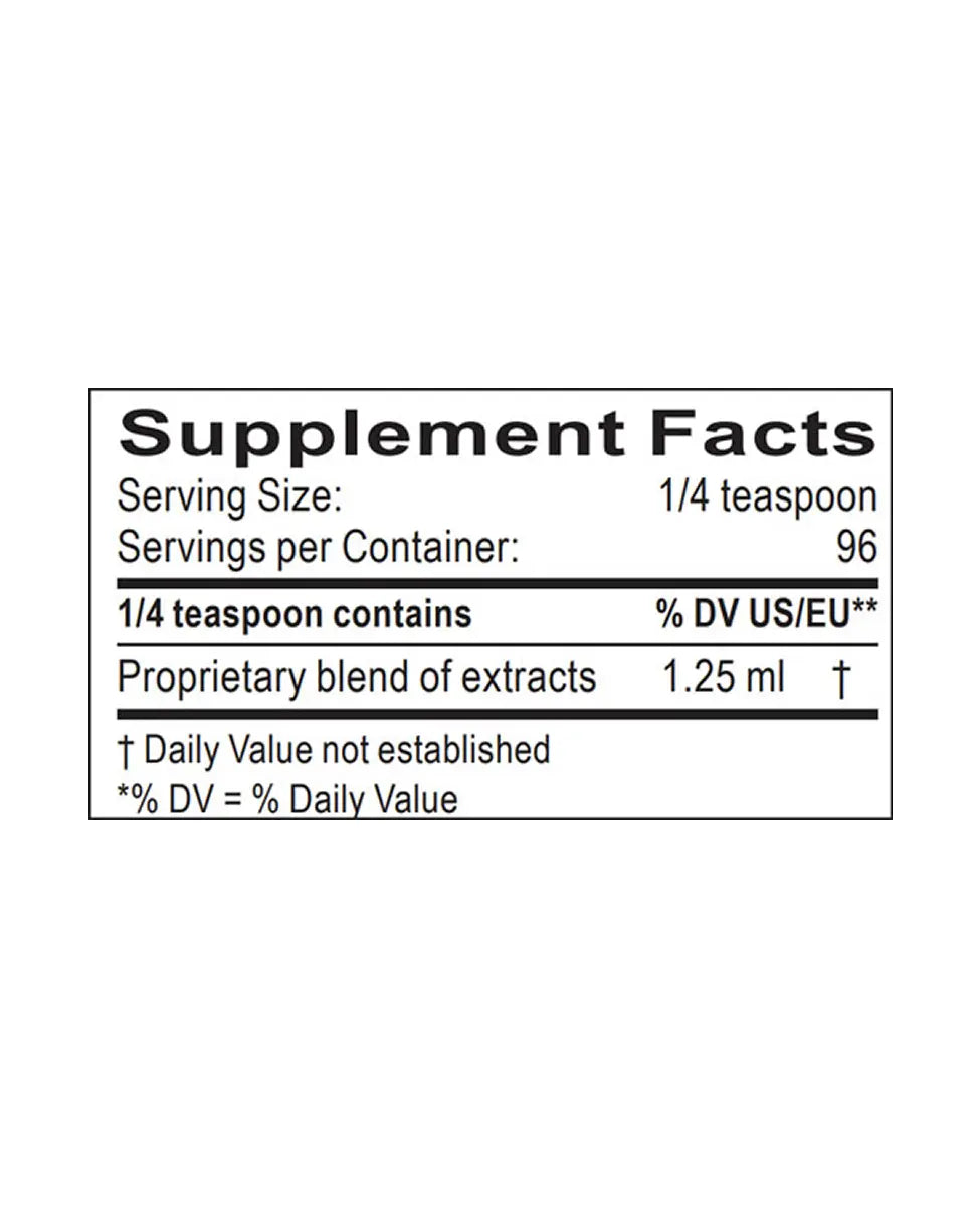 fruitful vine tincture supplement facts