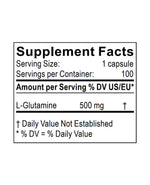 glutamine supplement facts