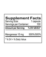 manganese supplement facts