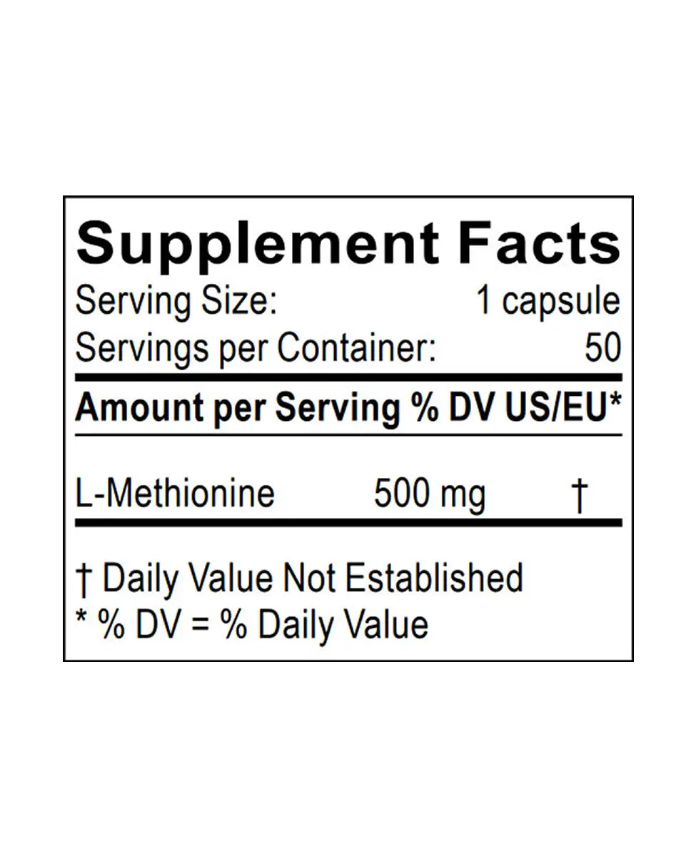 methionine supplement facts