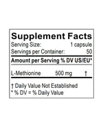 methionine supplement facts