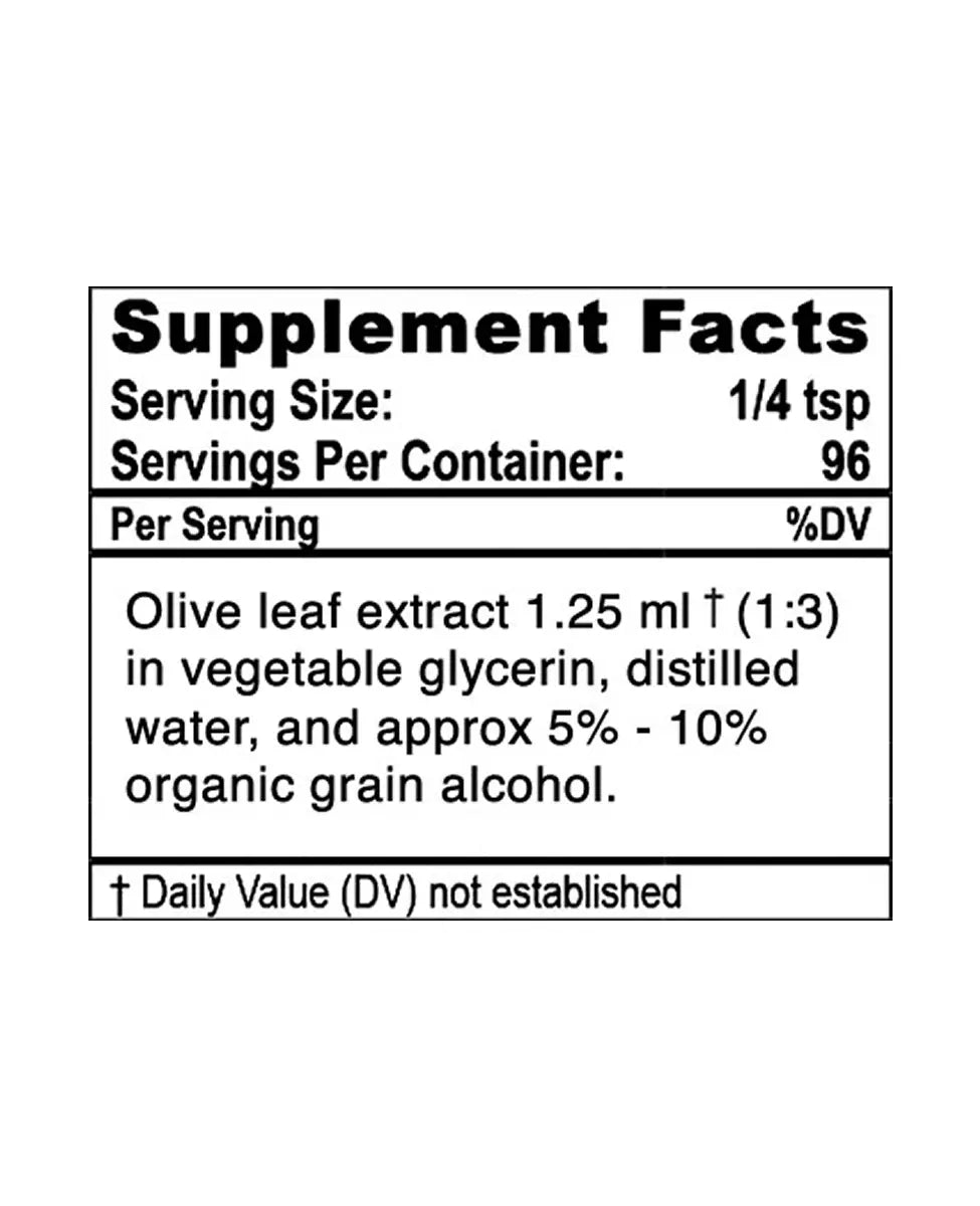 olive leaf extract supplement facts