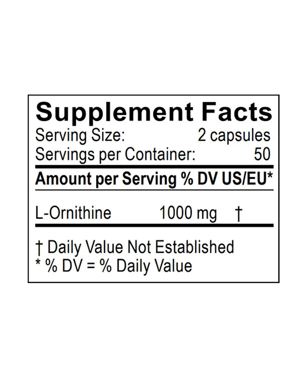 ornithine supplement facts