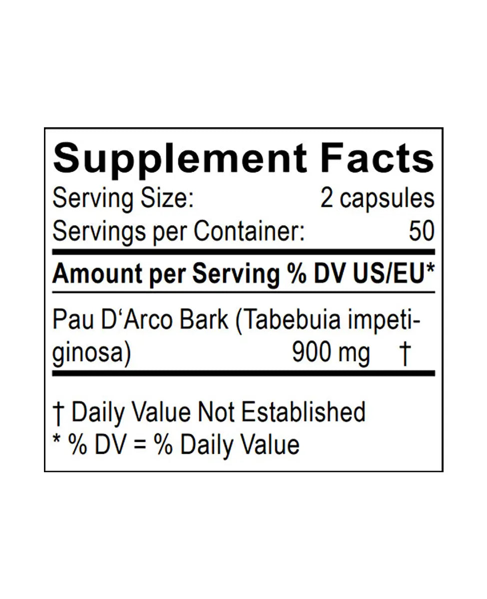 pau d arco supplement facts