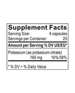 potassium citrate supplement facts