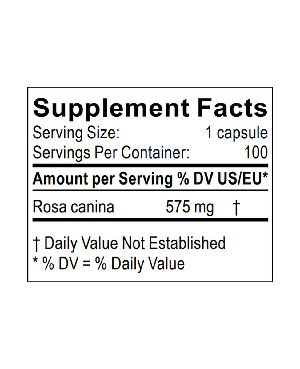 rose hips supplement facts