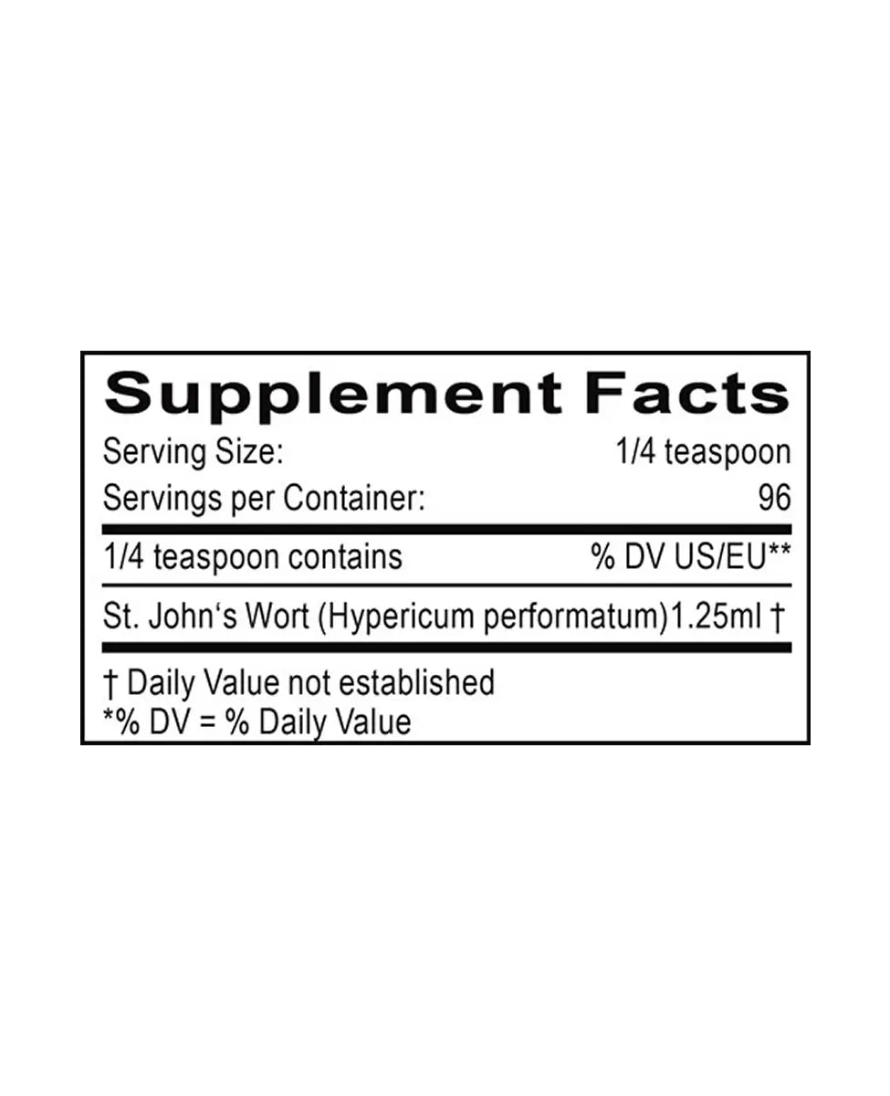 st johns wort tincture supplement facts