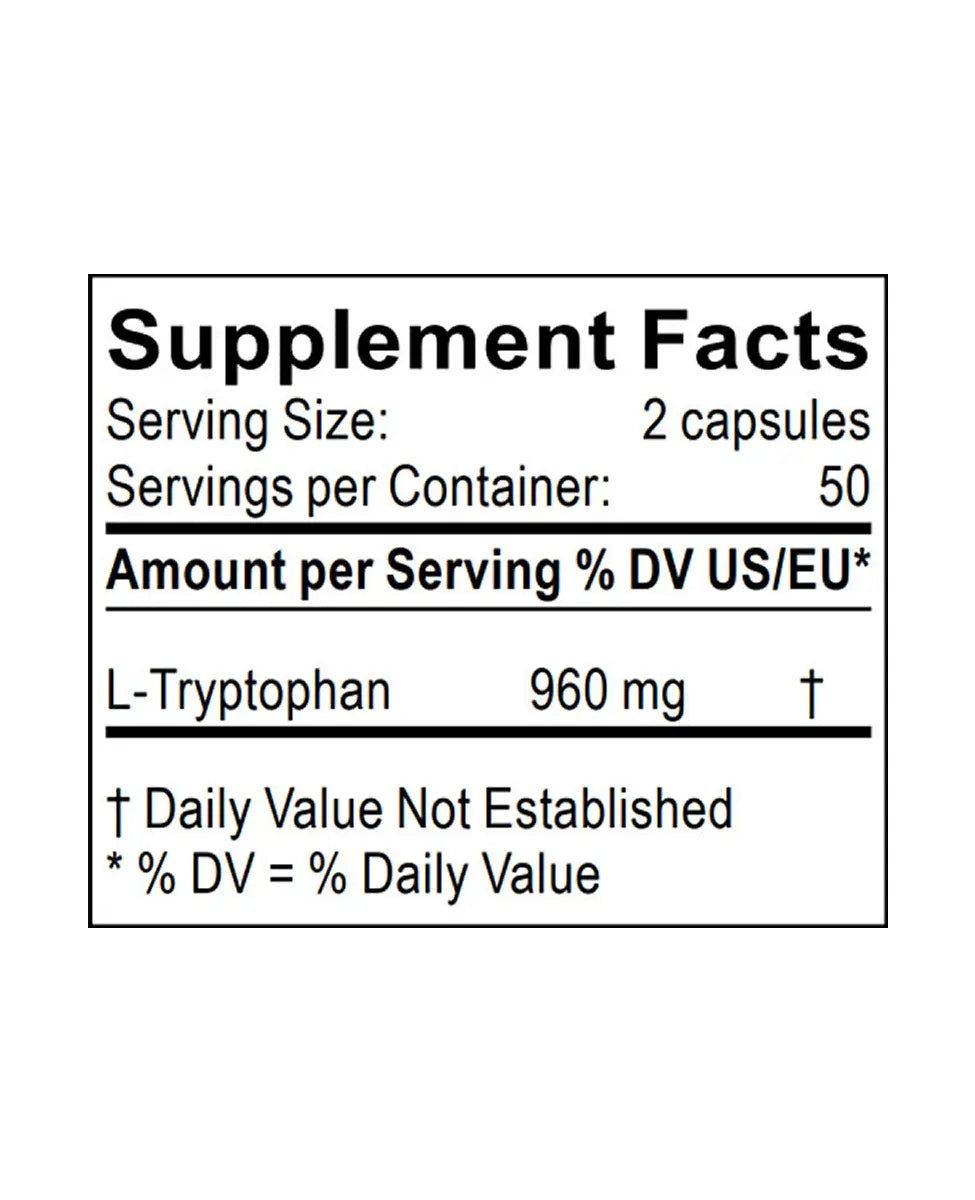 tryptophan supplement facts