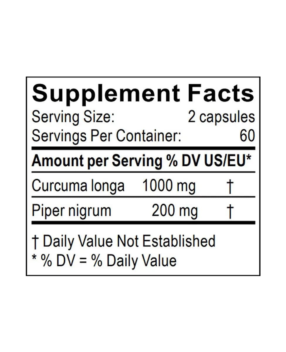 turmeric supplement facts