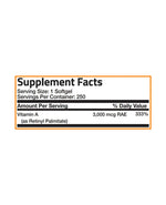 vitamin a supplement facts