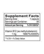 vitamin b12 supplement facts