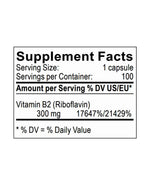 vitamin b2 supplement facts