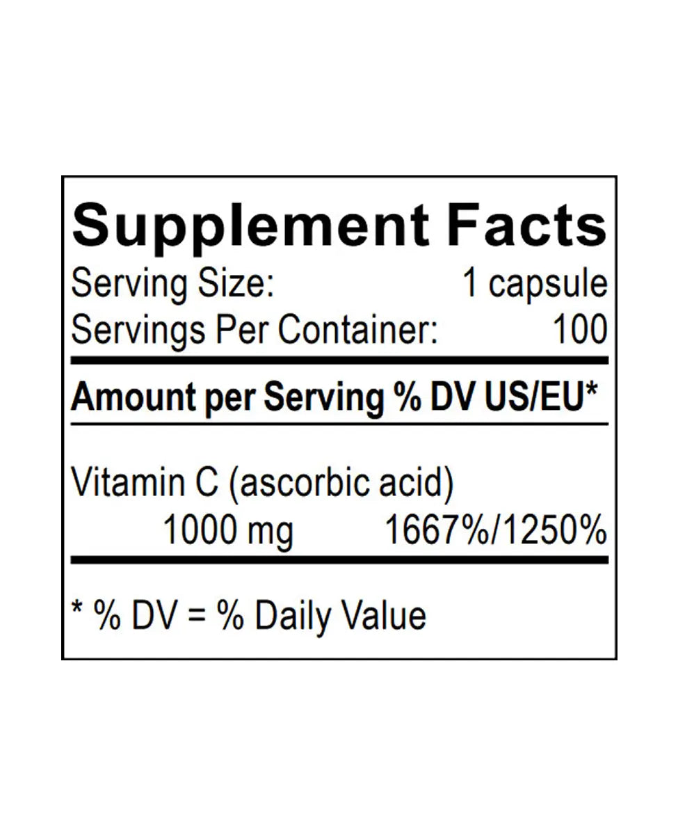 vitamin c supplement facts